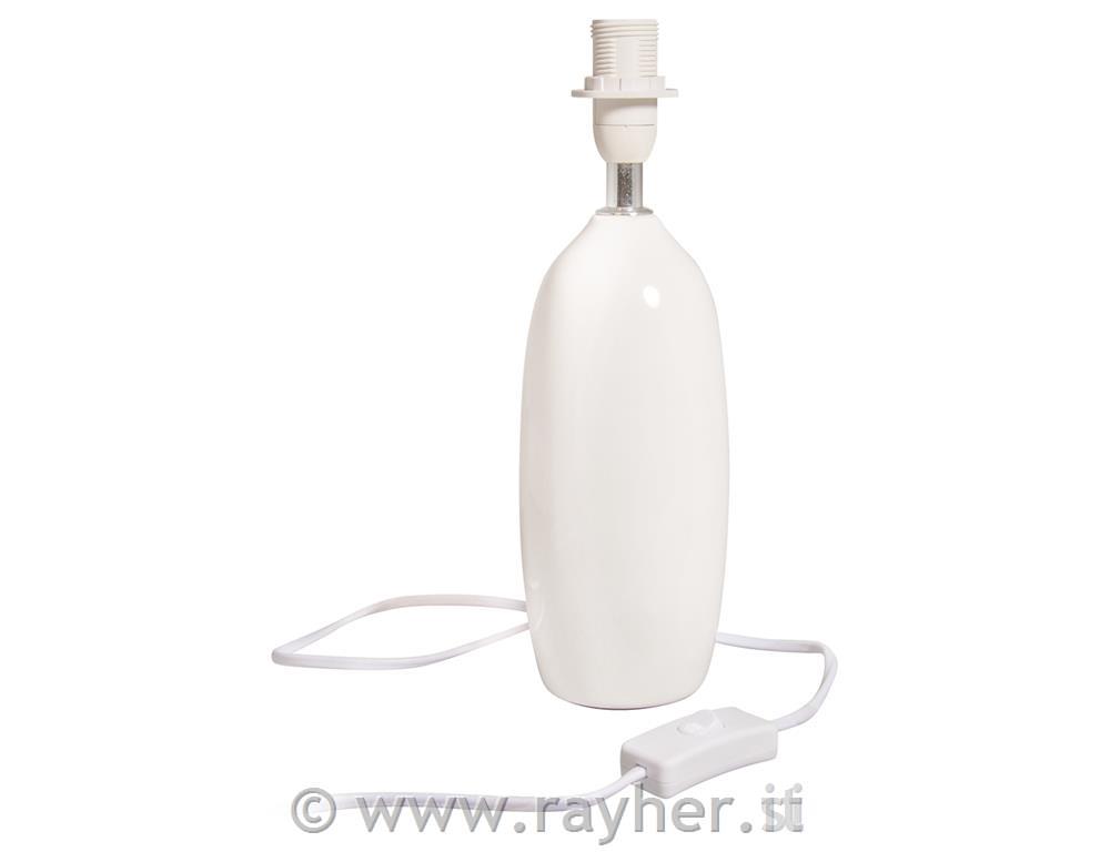 Piedistallo ceramica p.lampada "Helsinki27,5cm, filo 2m, interruttore, montatura