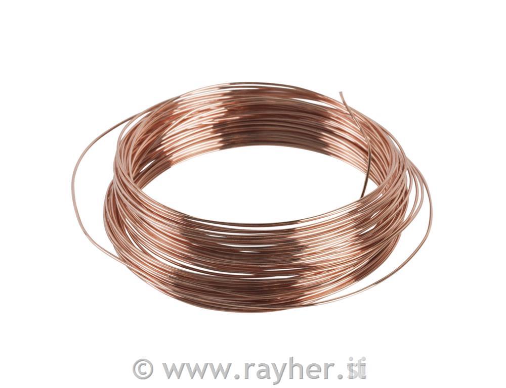 Copper wire, 0,60 mm o, tab-bag 10 m