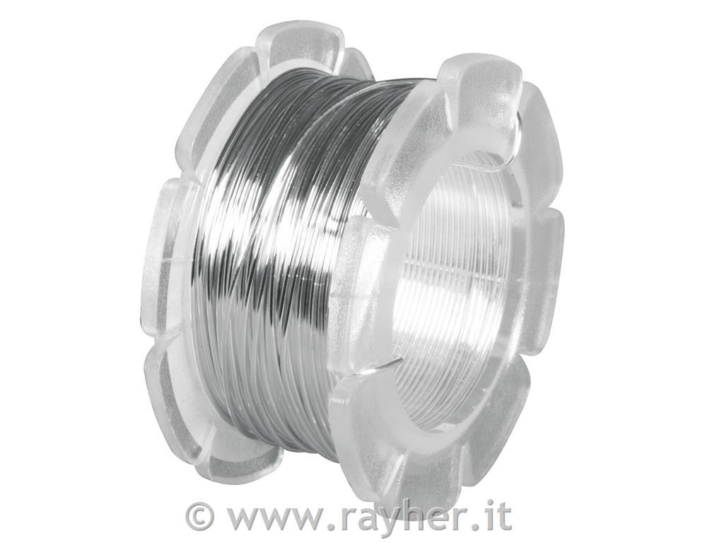 Žica za nakit jeklena, 0,5 mm o, srebrna, 8 m, brez niklja