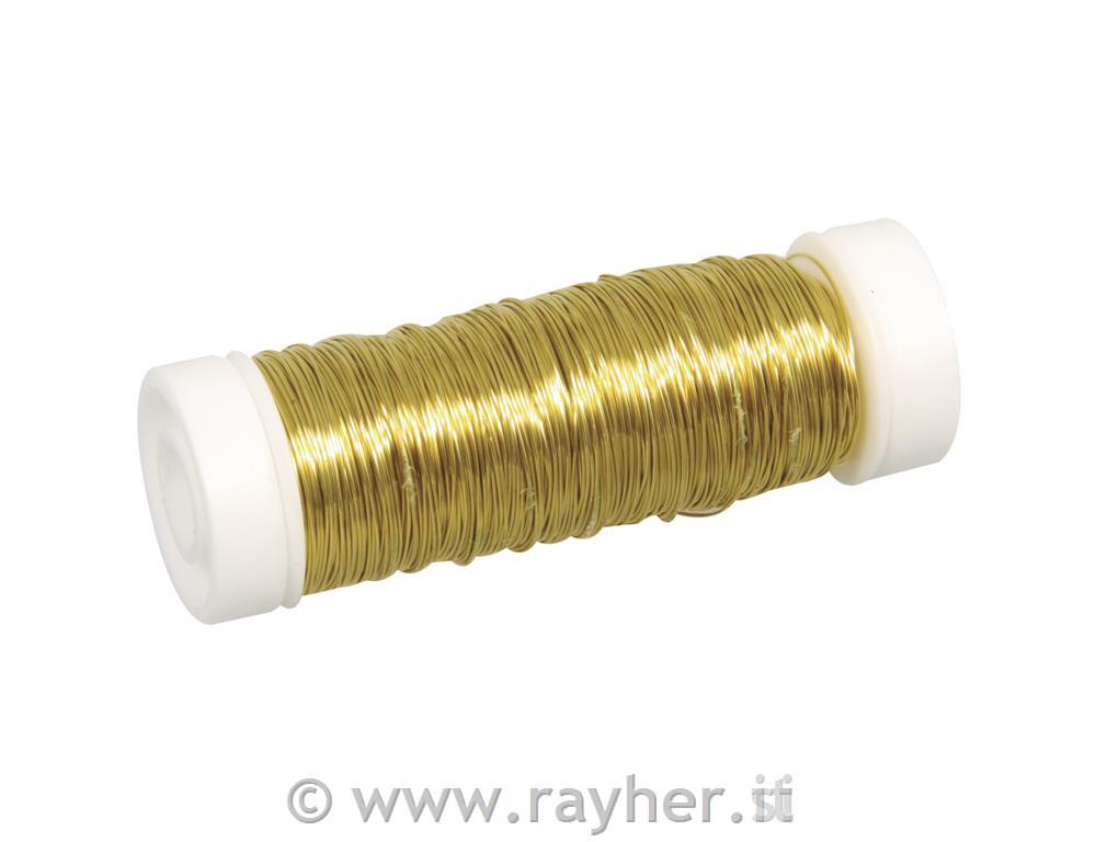 Žica za kvačkanje, zlata, 0,30 mm o, 50 m