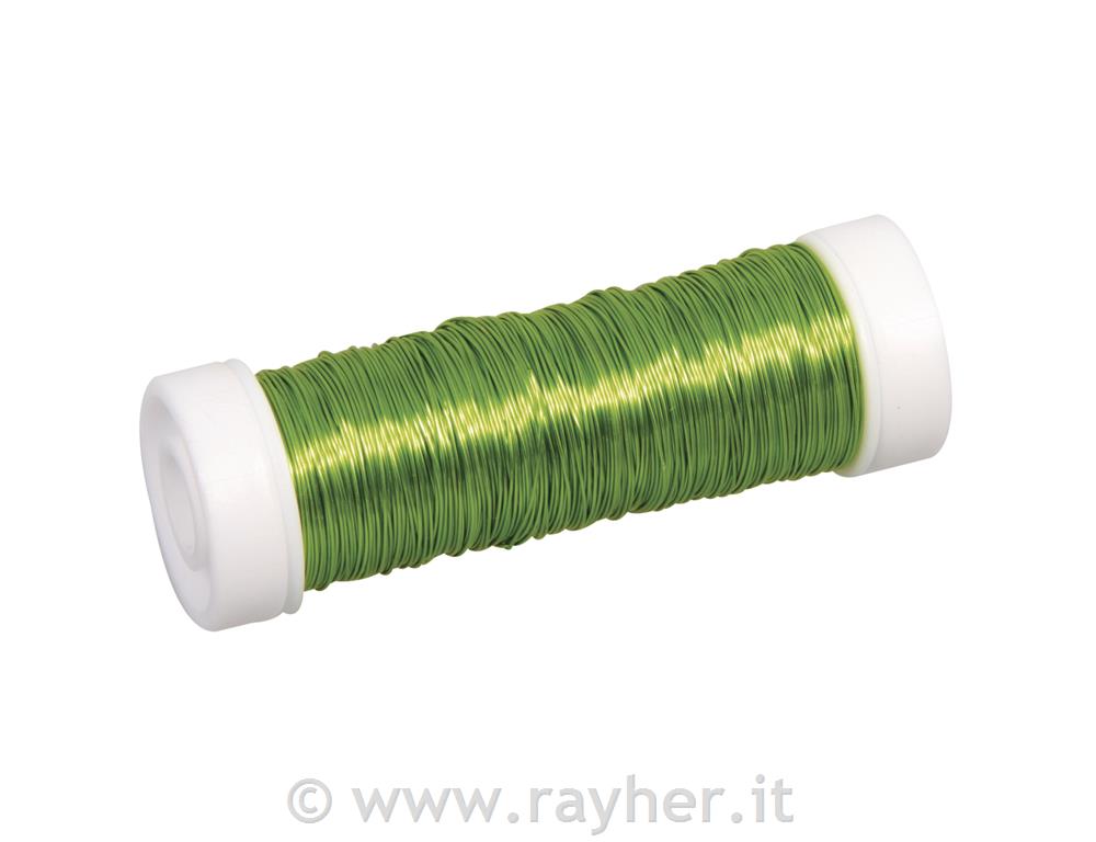 Crochet wire for jewelleries, light gree