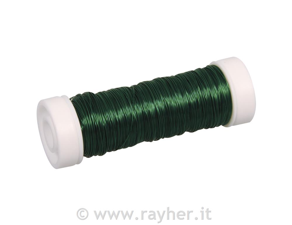 Crochet wire for jewelleries, dark green