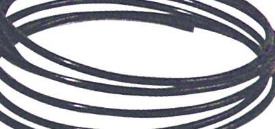 Žica iz aluminija, za oblikovanje, črna, 2 mm, 2 m