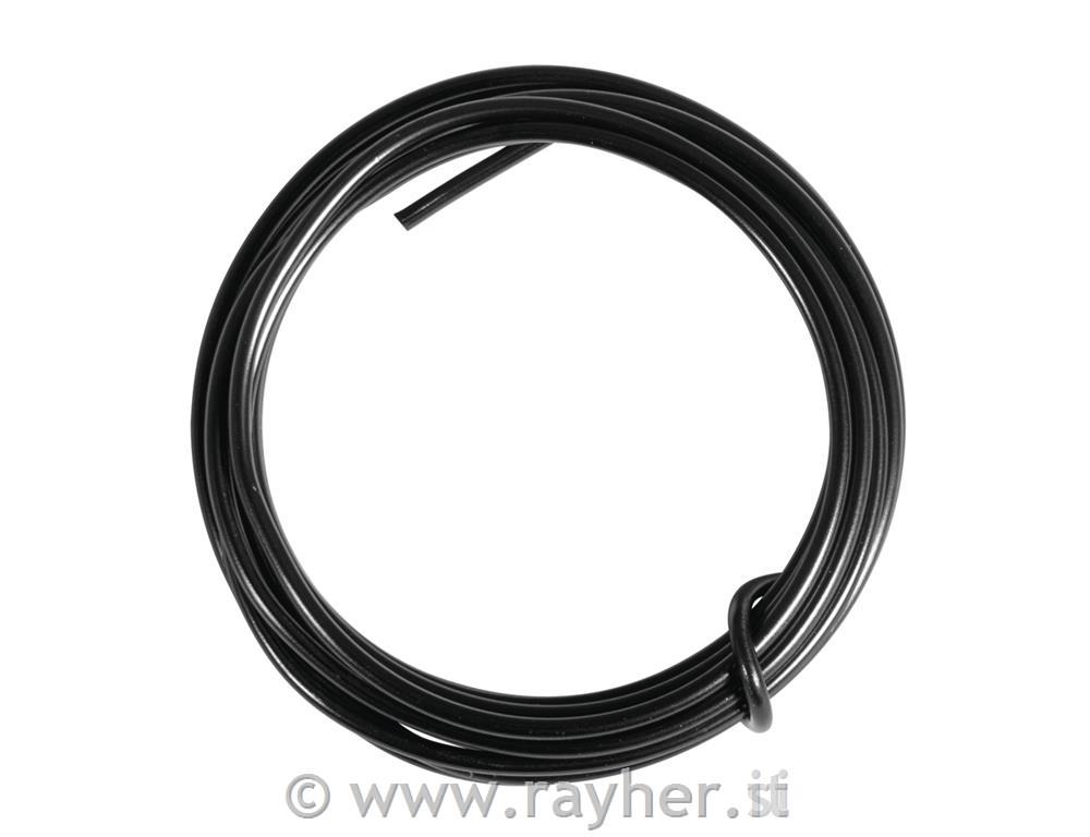 Žica iz aluminija, za oblikovanje, črna, 2 mm, 2 m