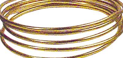 Žica iz aluminija, za oblikovanje, zlata, 2 mm, 2m