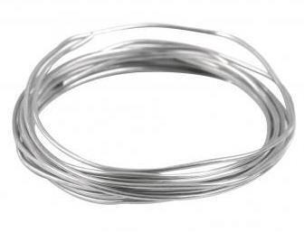 Žica iz aluminija, gladka, 2,5 mm, 2 m