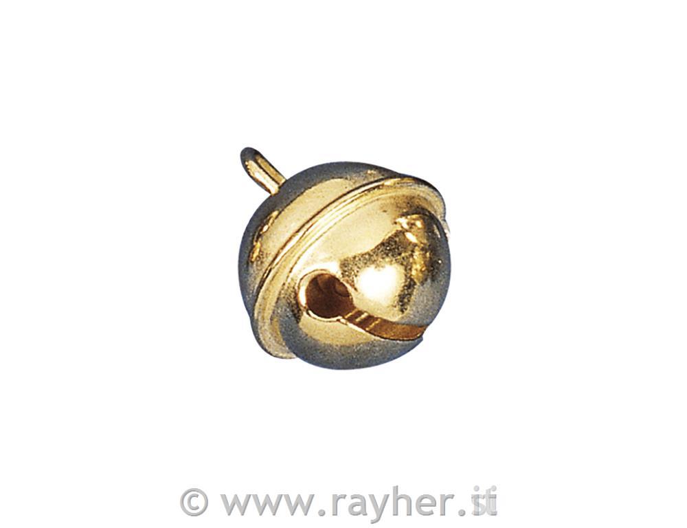 Metal bells (spherical), gold, 19 mm o,