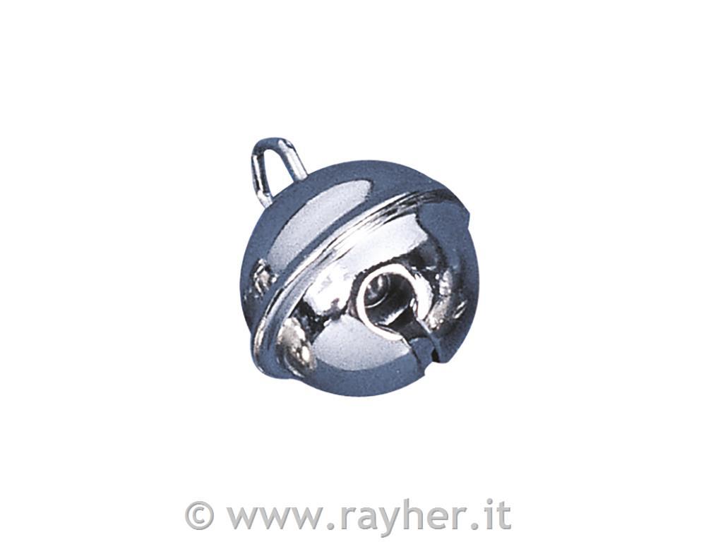Campanelli di metallo (tondi)busta 10 pzplatino, 19 mm o