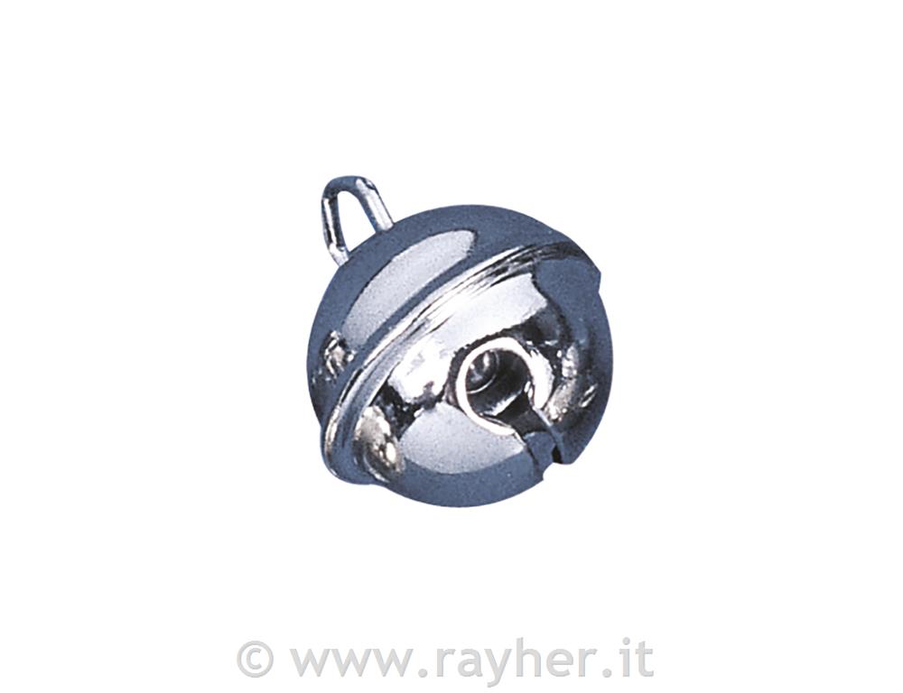 Metal bells (spherical), platinum, 35 mm