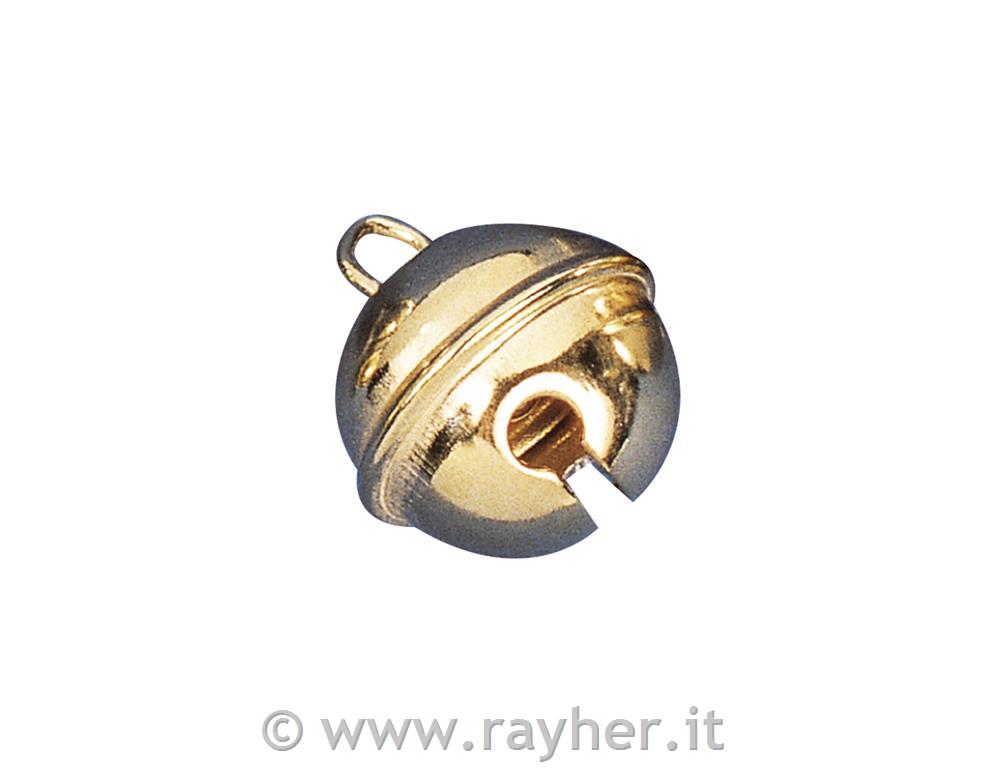 Campanelli di metallo (tondi)busta 4 pzoro, 24 mm o