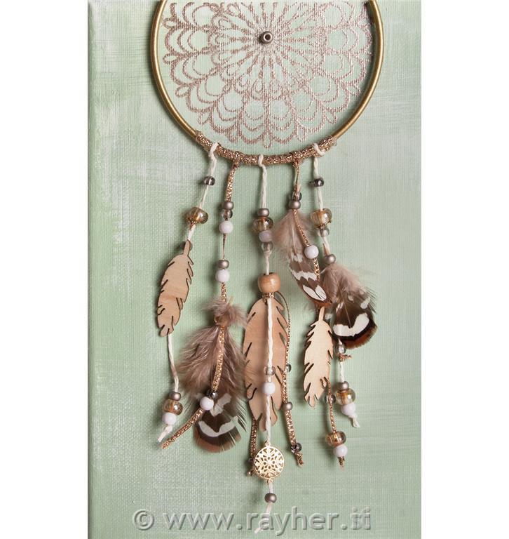 Metal rings, coated, 10cm o, gold