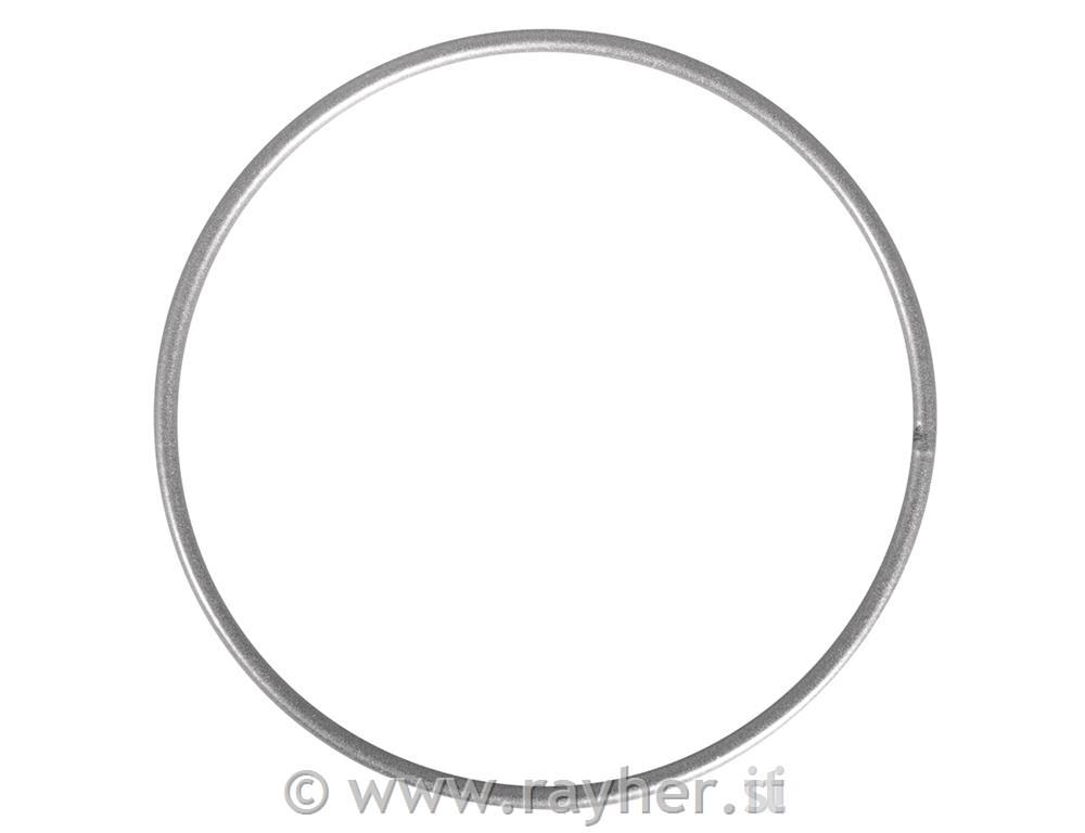 Anello metallico, 10cm, argento