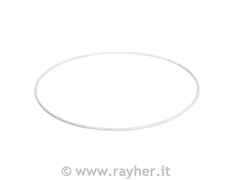 Anellio metallico, bianco, 25cm
