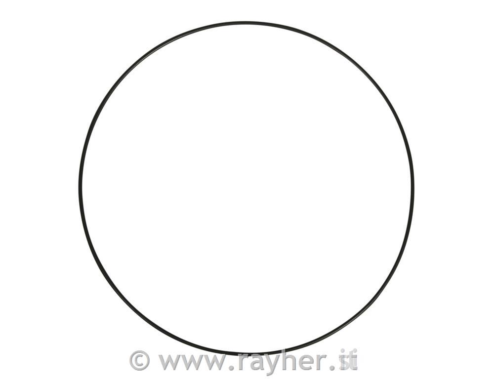 Obroč kovinski, 25 cm, črn