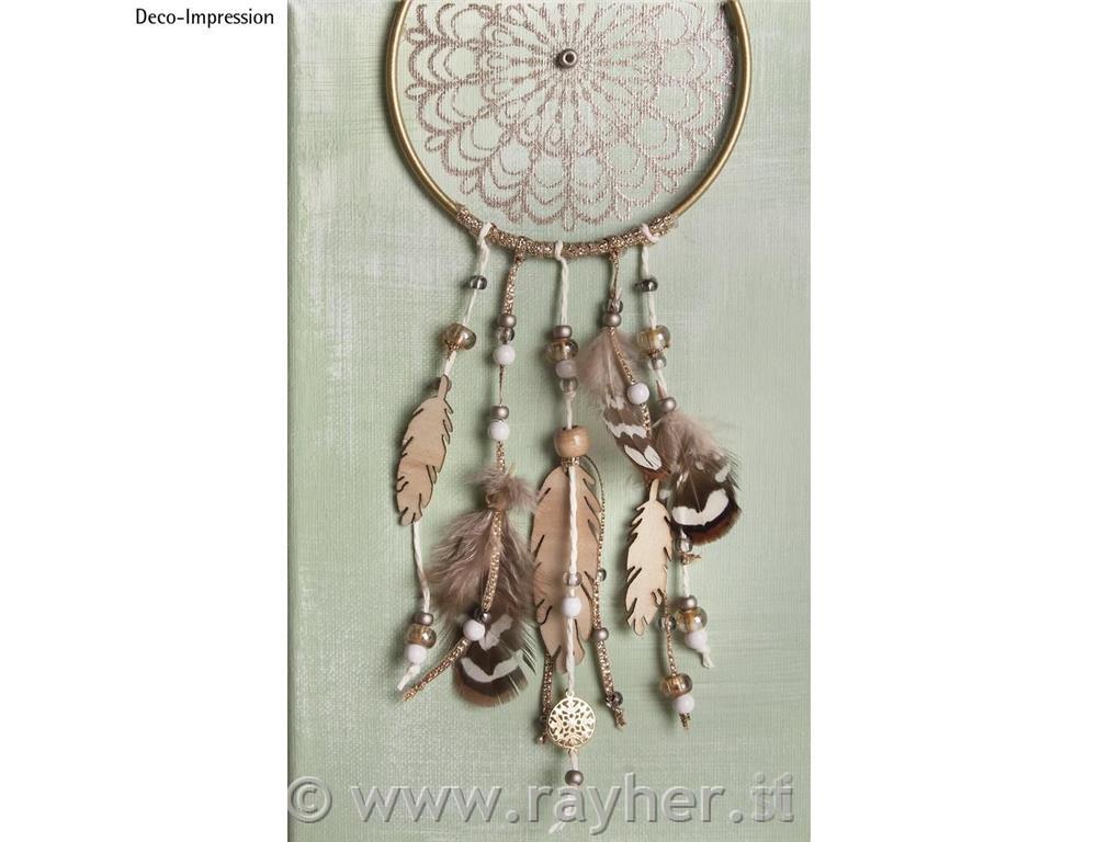 Anello metallico, 25cm, oro