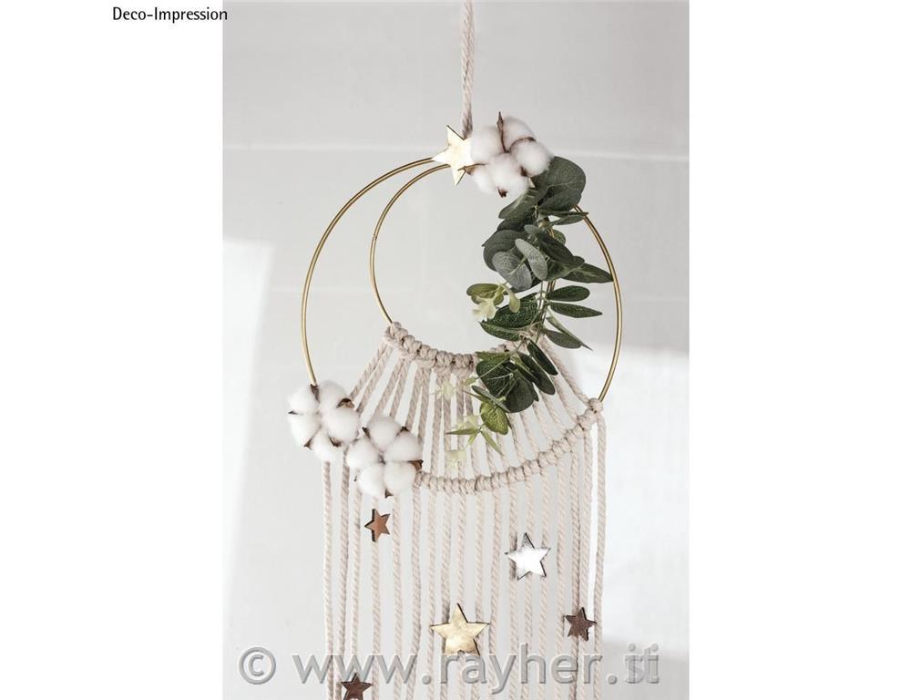 Anello metallico, 25cm, oro