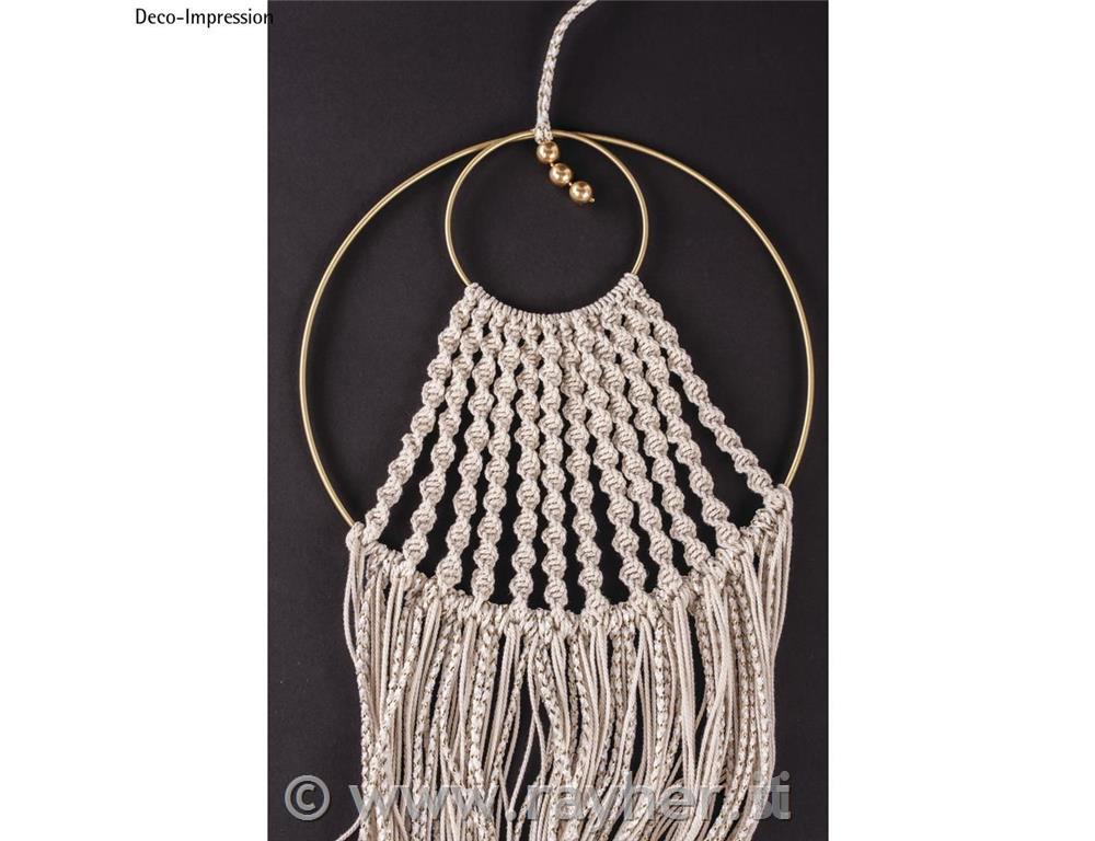 Anello metallico, 25cm, oro