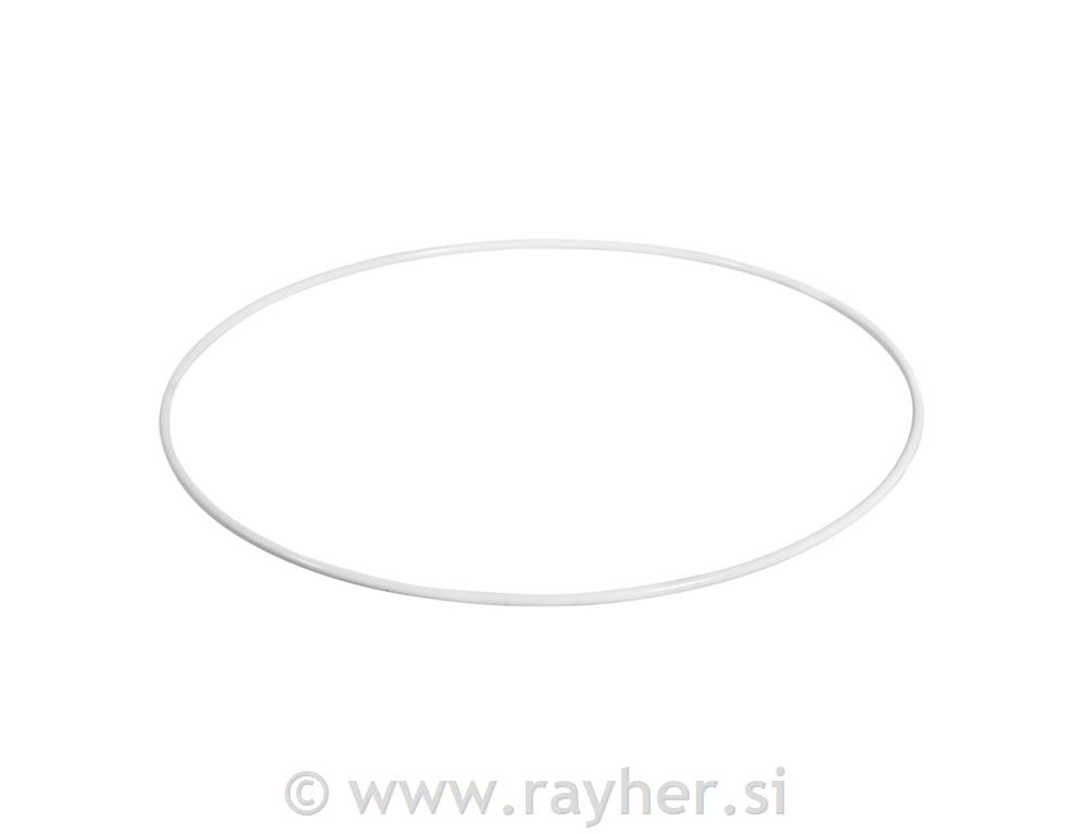 Anello metallico, 30 cm, bianco