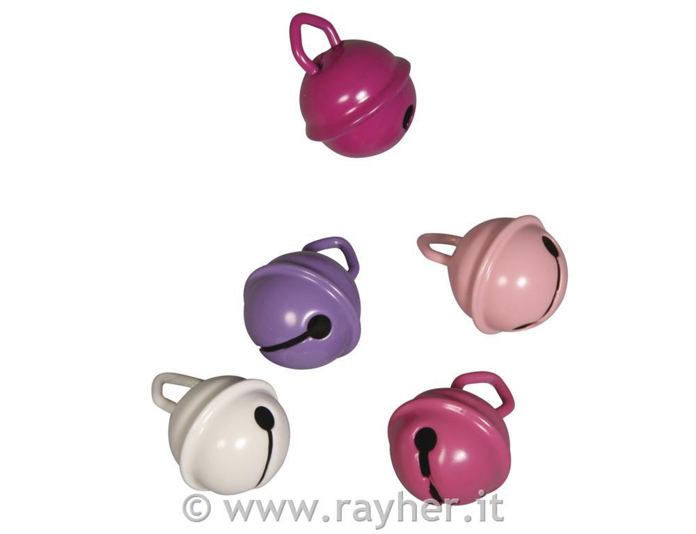 Kraguljčki kovinski rose mešani, 15mm, 5 kos