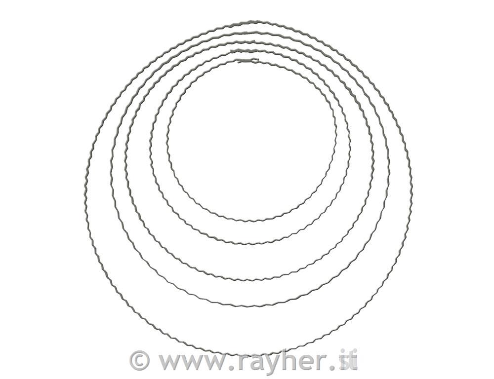 Obroč kovinski iz žice, 18 cm o