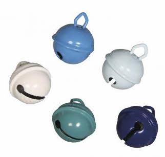 Kraguljčki kovinski modre barve, 19mm, 5 kos