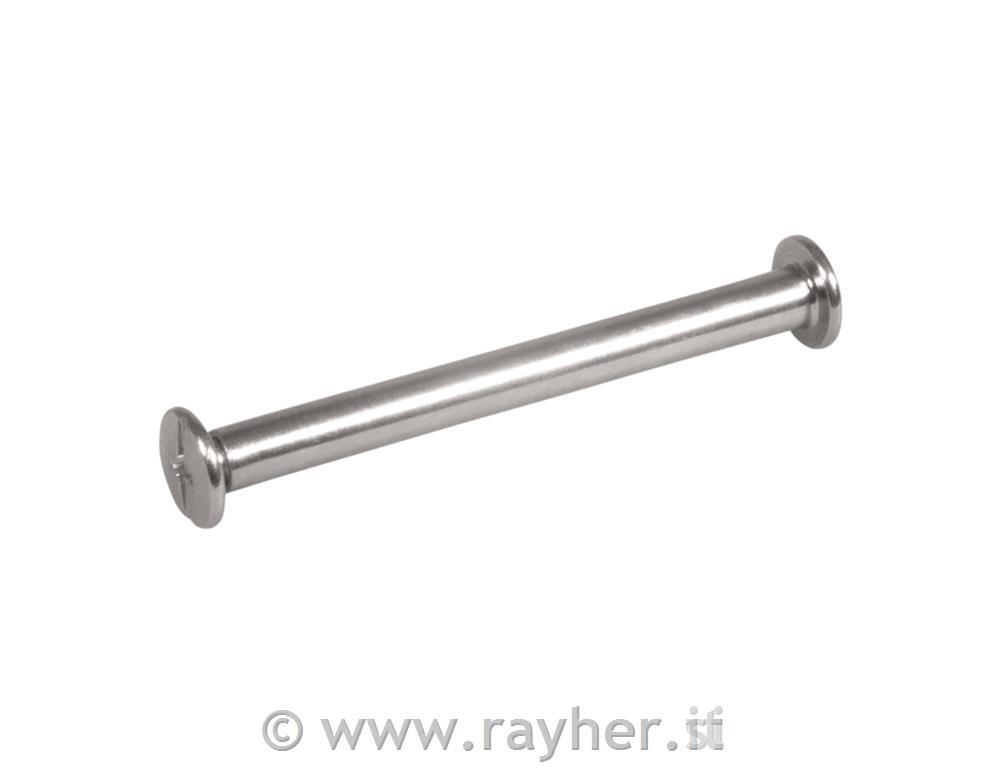 Screw-in lug pin5,2cm, tab-bag 4pcssilver