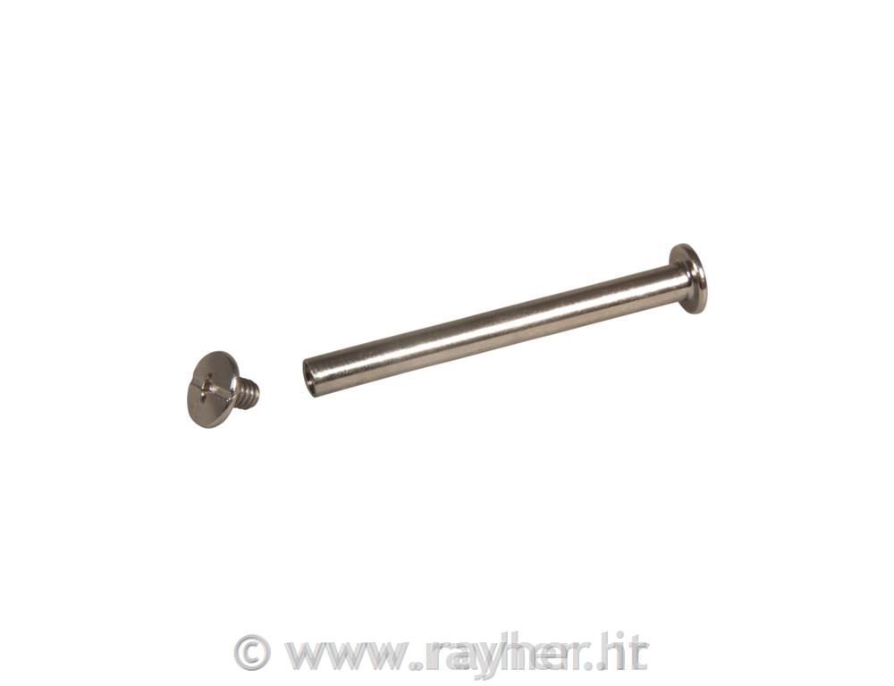 Screw-in lug pin5,2cm, tab-bag 4pcssilver