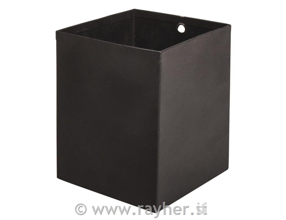 Utensile metallo, nero, 8x8x10cm