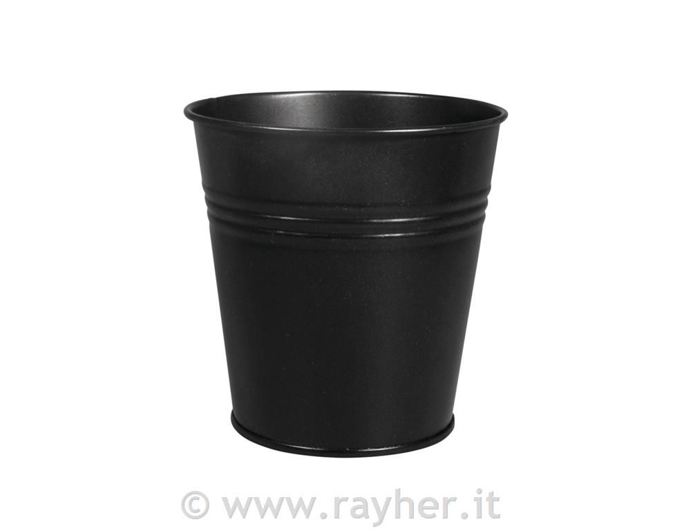 Casseruola metallo, 10,5cm o, nero, 11cm, fondo o 7,5cm