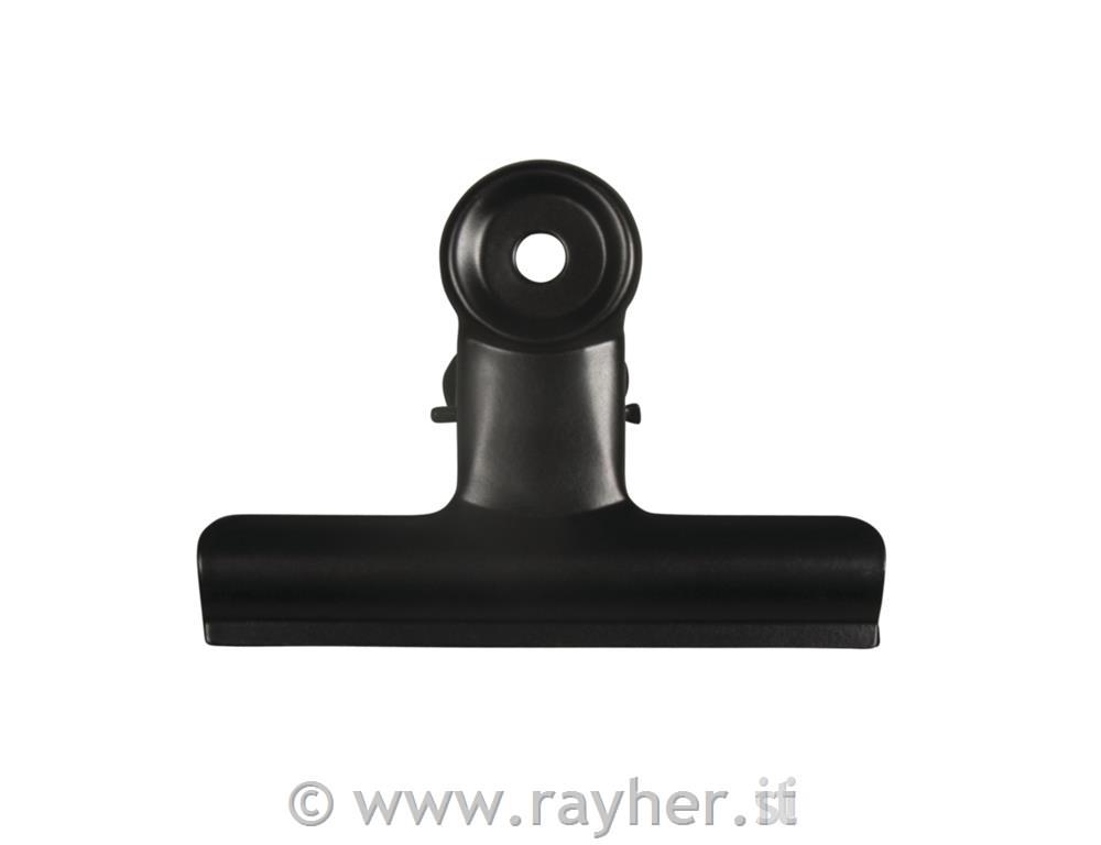 Kovinska ščipalka 9x7x4 cm črna