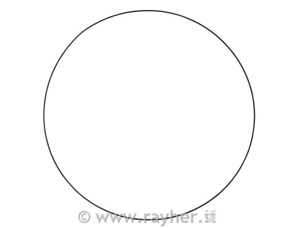 Obroč kovinski, 60 cm, črn