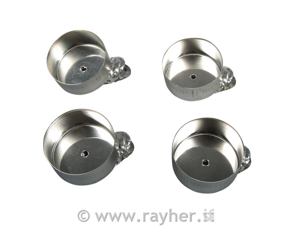 Portacandele albero per lumini, argento,bust.blis. 4pz