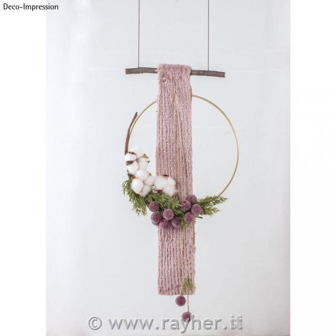 Cerchi in metallo, 25cm, oro, set 10