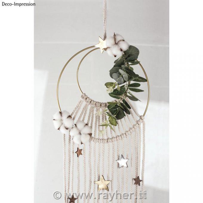 Cerchi in metallo, 25cm, oro, set 10