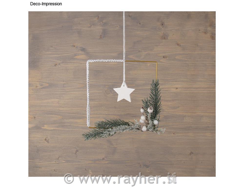 Kovinski obroči, kvadrat, zlati set 3