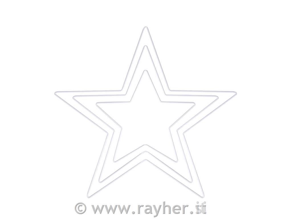 Anelli in metallo, stella, oro set 31x20cm, 30cm, 40cm