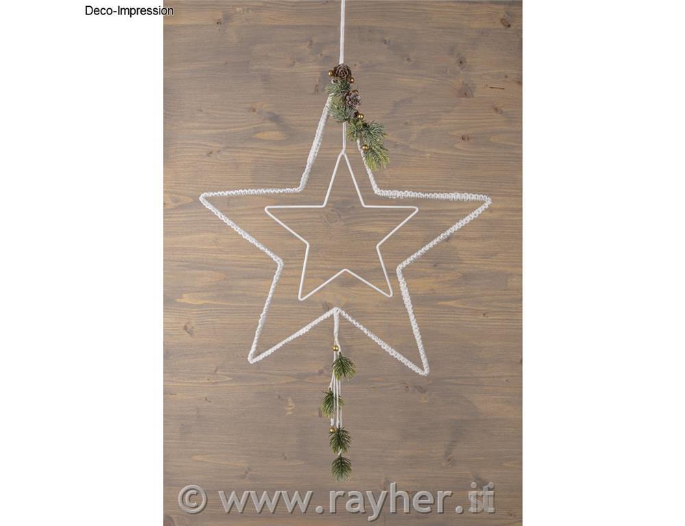 Anelli in metallo, stella, oro set 31x20cm, 30cm, 40cm