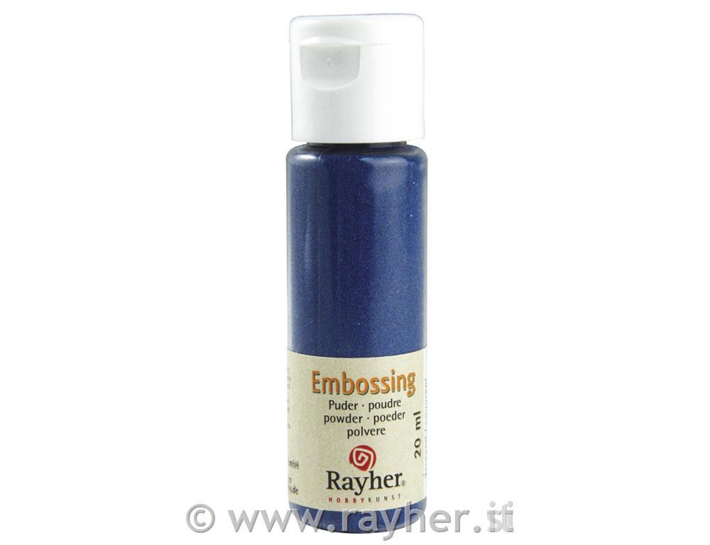 Polvere embossing20 ml bottigliettablu royal, coprente