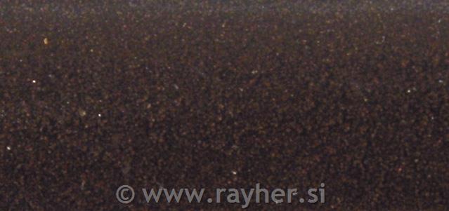 Embossing powder, dark brown, opaque, bo