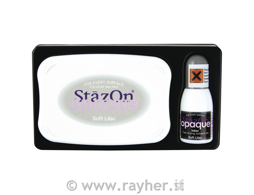 Set-StazOn OpaqueTampone p. timbri + inchiostrolavanda