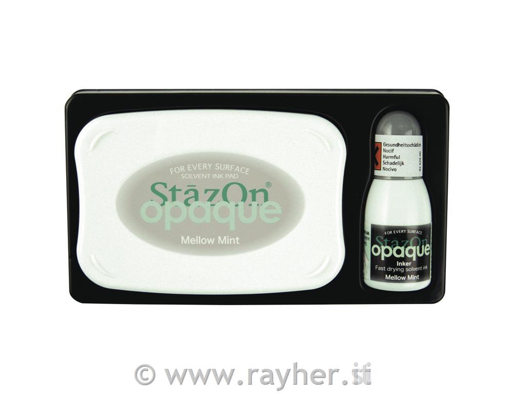 Set-StazOn OpaqueTamponi timbri + inchiostroverde menta