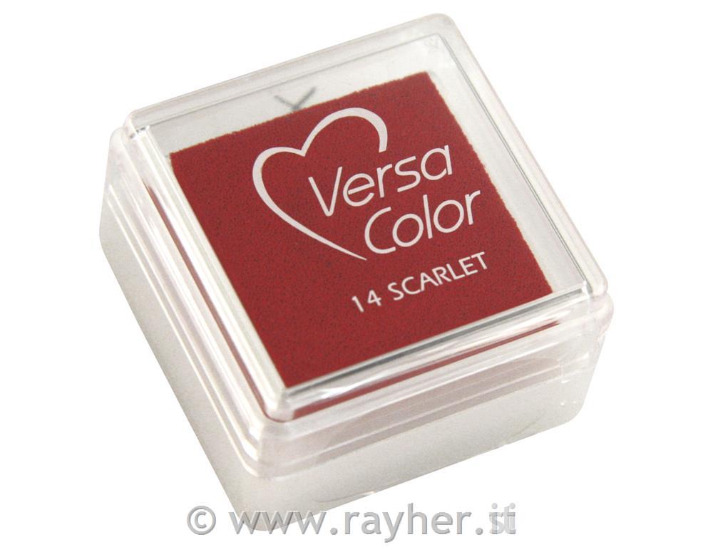Tampone "Versacolor"superficie timbro 2,5x2,5 cmrosso fuoco