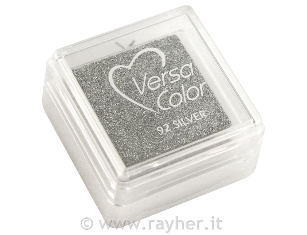 Blazinica za žige "Versacolor", svet.srebrna, 2,5x2,5 cm