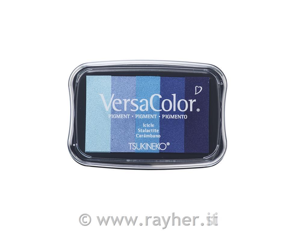 Stamp pad "Versacolor", blue colours, 5