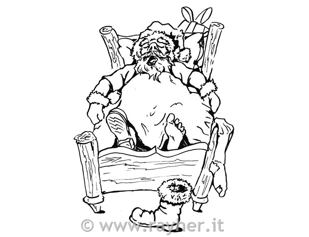 Timbro Babbo natale7x9cm