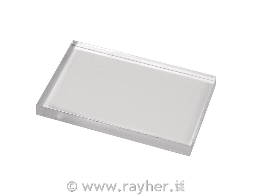 Plošča odtisna za silikonske žige, 5x8 cm, 8 mm