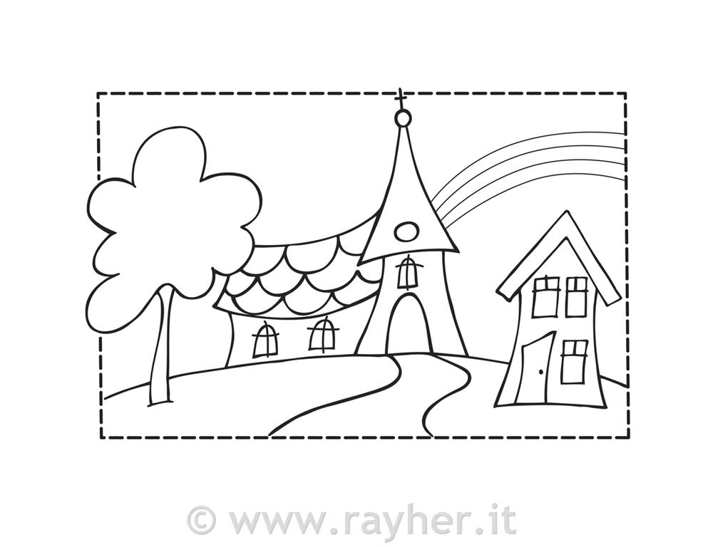 Žig, Cerkev & Mavrica, 7x10 cm