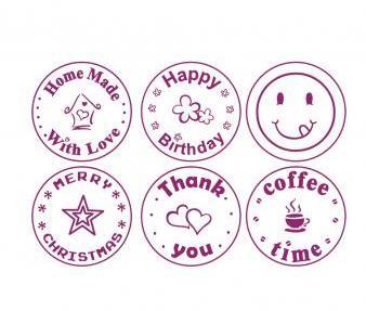 Set timbri biscotto8 pz, box 1 set