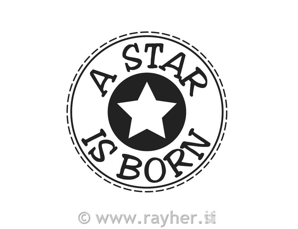 Timbro "A Star is born", 3cm o