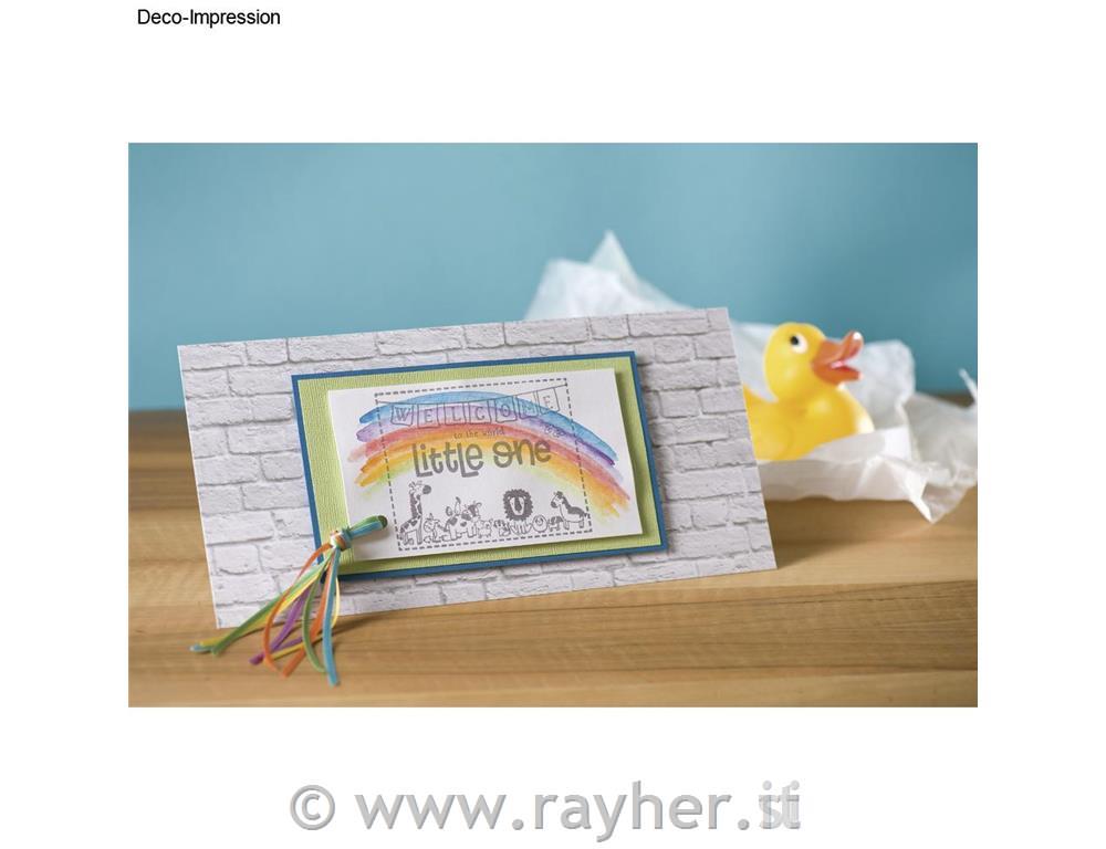 Stamp "Welcome Little one", 10x8cm